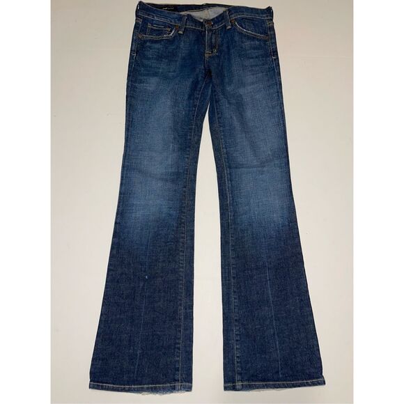 Citizens of‎ Humanity Dita Petite Bootcut Jeans Women 27 Dark Blue Boho Low Rise - Picture 3 of 11